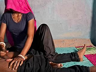 Desi Bhabhi in black salwar bangs teacher hard