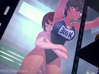 Ana Anon hentai miks sa divljim kaubojskim i misionarskim potezima