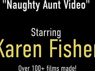 gorgeous cougar karen fisher expertly strokes and mouth fucks my dick