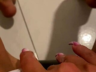 sexy blonde babe masturbating while parents are downstairs