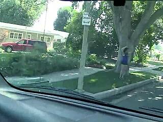 Curvy BBW Teen with Saggy Natural Tits Seduces Older Guy for Quickie Fuck at Home