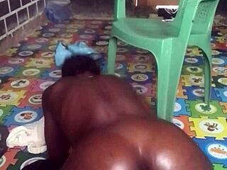 Crazybitch Twerks Naked Before Fucking Big Dildo in Ass and Pussy