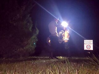 Met two fans at club, got wet, let them bang me outdoors