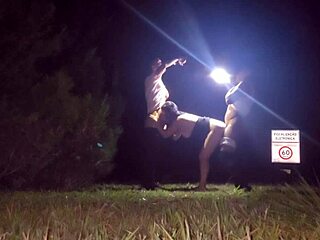 Met two fans at club, got wet, let them bang me outdoors