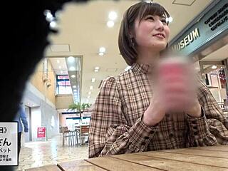 japanese amateur babe with big tits gets creamy in full action