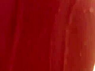 Busty Natasha Nice Films Sexy Black Light Solo Video