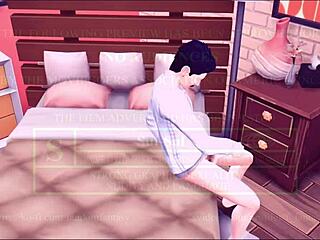 Solo male session turns into wild threesome with deepthroat