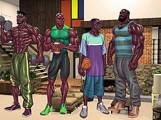 the pit's brady bunch pmv with huge cartoon cock