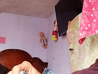 Solo cumshot explodes in step mother-in-law's private bedroom