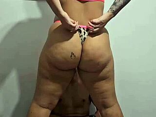 Heartbroken After Hidden Bathroom Orgasm, Desperately Stroking Big Ass to Revive Him