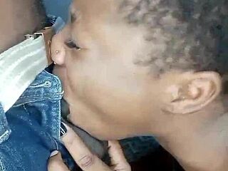 African Teen Gives Sloppy Head