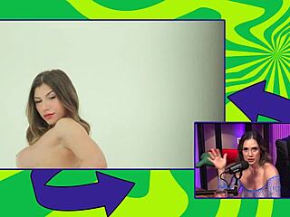 Busty hottie from California begs for anal with her shaved Latina body