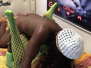 Quick Black Couple Encounter in Neighborhood