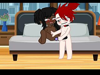 Fucking with my best friend in lesbian gacha porn