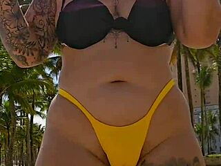 Married Woman Teased in Public, Sucks Cock in Portable Toilet