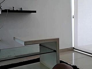 My Stepmom Sucks My Cock In The Living Room And Licks My Balls