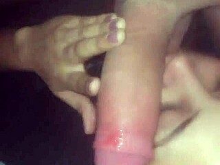 Petite black blowjob