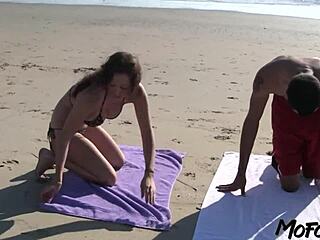 Hey, watch this brunette girlfriend swallow cum on her big tits.