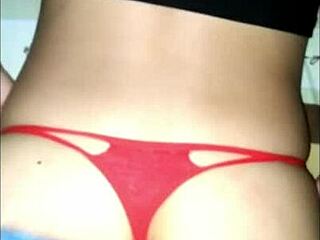 Taking a hard hit in her tasty backside