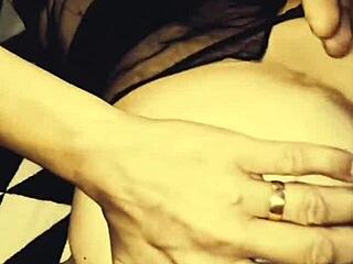 Milf in stockings with captivating charm.