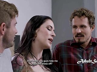 anna de ville introduces virgin men to threesome and anal