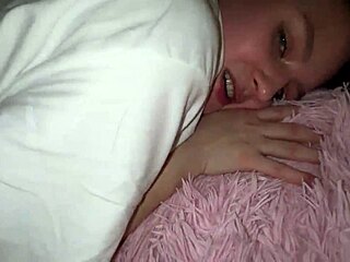 a brunette student gets creampied by big black cock