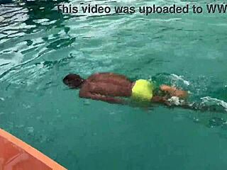 Pool Fun Turns Into Intense BBW Cumshot