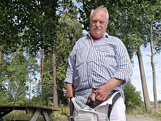 chris enjoys solo outdoor activities in european setting