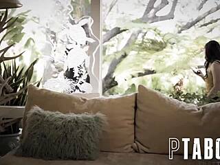 keira croft and jessy jones in taboo reality blowjob scene.