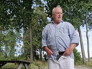 chris enjoys solo outdoor activities in european setting