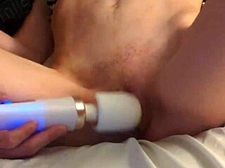 richelle rose goes solo in 4k, masturbating close-up with a wand until cumming hard