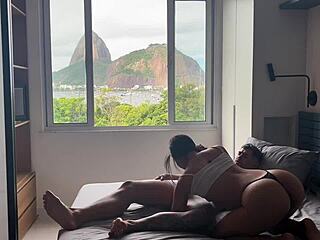 i bend her over in lingerie for doggystyle anal by the car