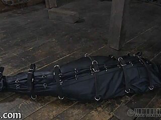 restrained girl punished in garage