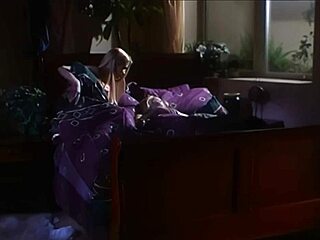 Horny Blonde Beauty Can't Sleep, Wakes Lesbian Friend for Intense 69