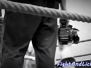 Bigtitted Eurobabe Wrestles Lesbian Beauty in Glamour Match