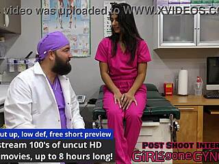 the perverted podiatrist misty addams licks barefoot toes in latex gloves and socks