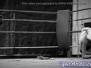 Bigtitted Eurobabe Wrestles Lesbian Beauty in Glamour Match