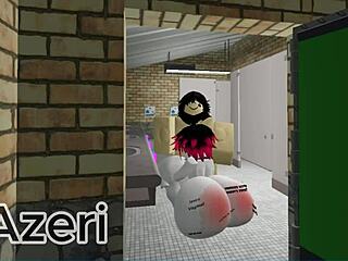 Nussin kaveria julkisessa vessa, roblox-tyyliin