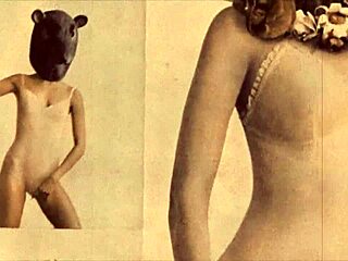 Ever seen a vintage pussy paired with a retro pooch outdoors?