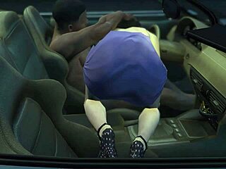 Hey, stepmom's curvy big tits are perfect for titty fucking that big black cock