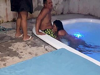 Latina cuckold lets boyfriend fuck Samantha to squirt at party