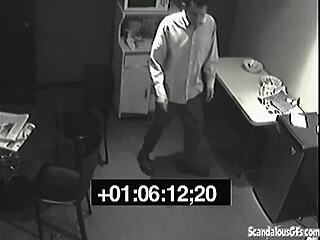 Feeling vengeful, the slut pisses in her rival's lunch at the office