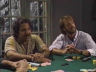 Wow, legend Dominique Simone bangs Randy West, Steve Drake, Ron Jeremy, Derek Lane during poker!