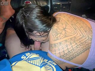 i got a ticket while getting blown in the car