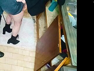 my neighbor's wet pussy drips while i fix her sink