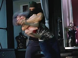 Astrid hogtied for intense foot worship by a crazed fan