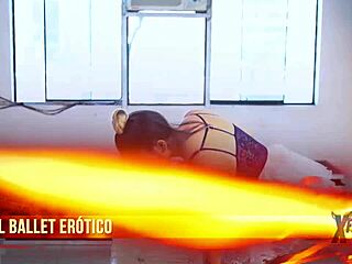 ballerina with big tits gets her wet pussy pounded.