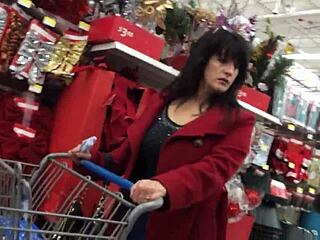 Candid Mom Caught Shopping on Hidden Camera