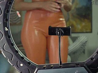 Behind the scenes of porn with double penetration and cumshot