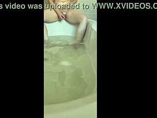 Solo Bath Session Turns Into a Steamy Horny Orgasm Moment.